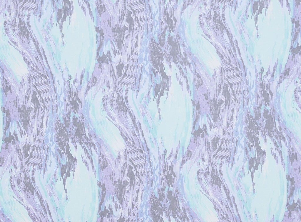 446 MINT/PURPLE | 50870-631 - THE SWIRL ON MATTE JERSEY CHIFFON - Zelouf Fabrics