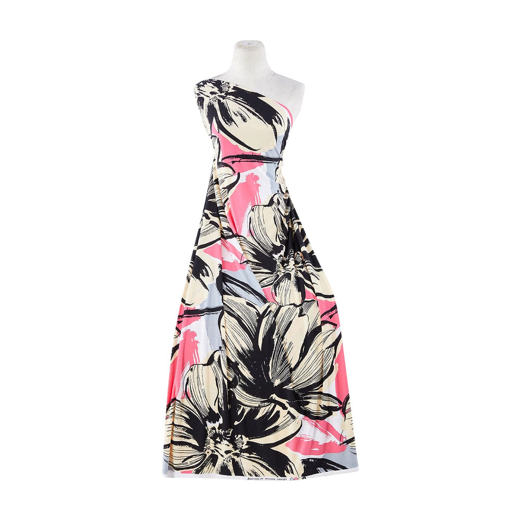 977 BLK/OLIVE | 50900-1181 - GIGNATIC FLOWER ON ITY - Zelouf Fabrics