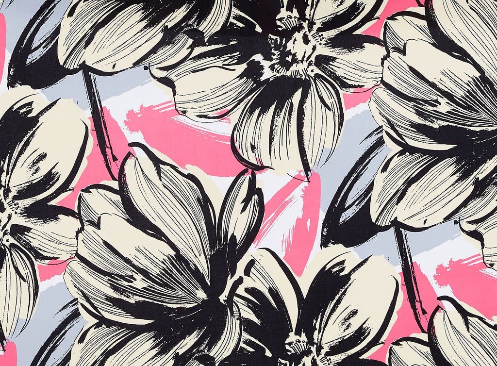 977 BLK/OLIVE | 50900-1181 - GIGNATIC FLOWER ON ITY - Zelouf Fabrics