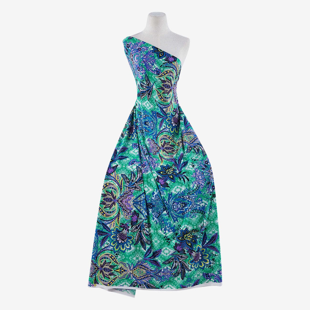 745 GREEN/BLUE | 50953-1181 - ZS1501TT PRINT ITY - Zelouf Fabrics