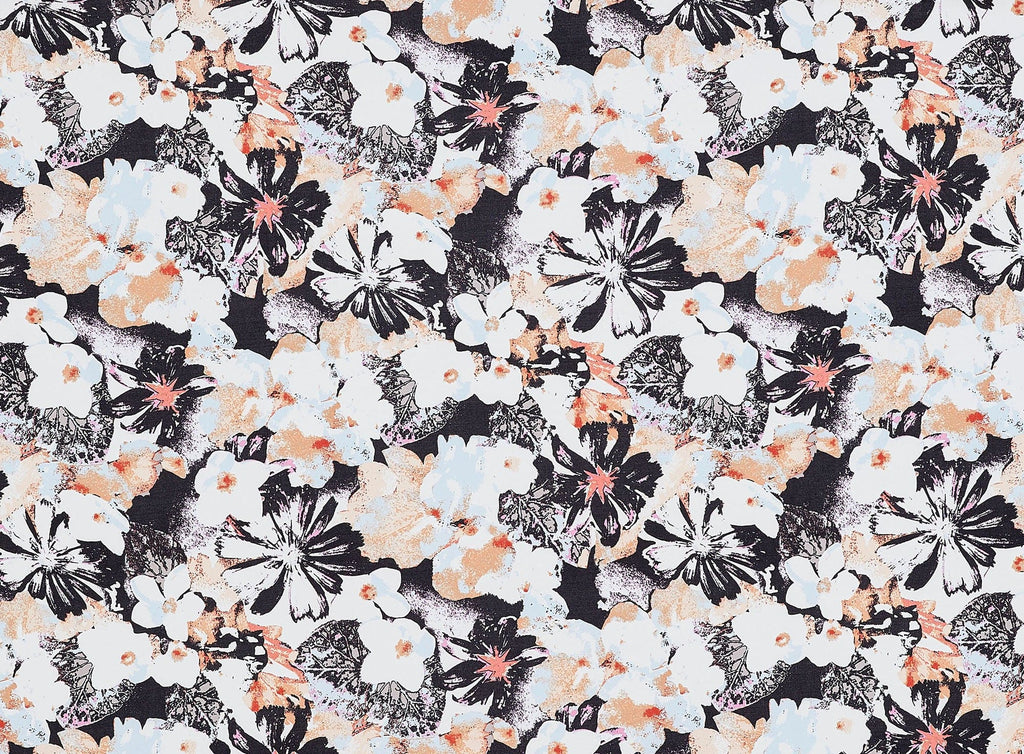 192BLACK/CORAL | 51088-1181 - TROPICAL ON ITY - Zelouf Fabrics