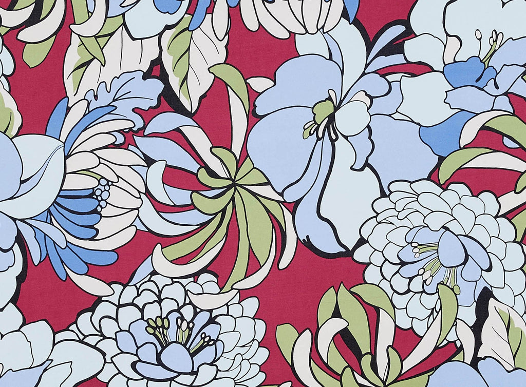 LARGE FLORAL ON ITY  | 51121-1181  - Zelouf Fabrics