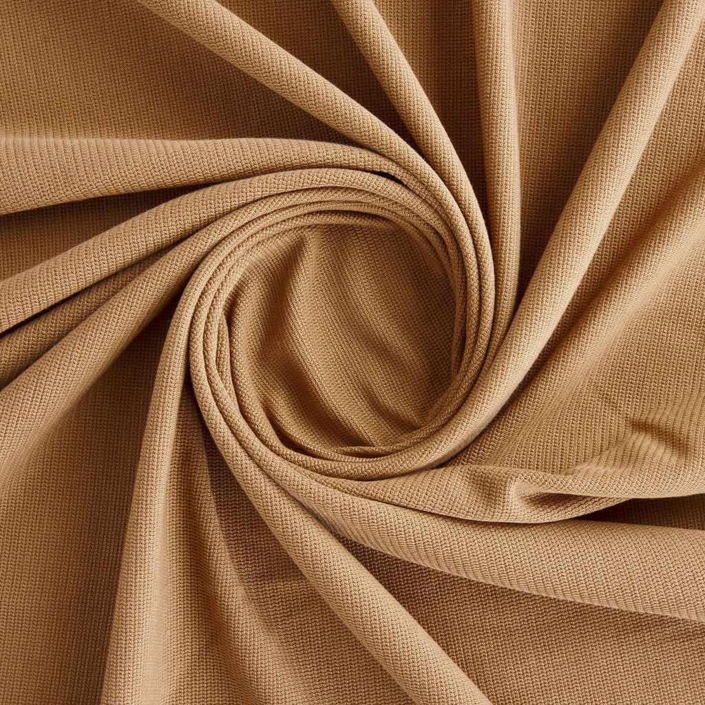 CELIA OTTOMAN KNIT  | 26500 KHAKI - Zelouf Fabrics