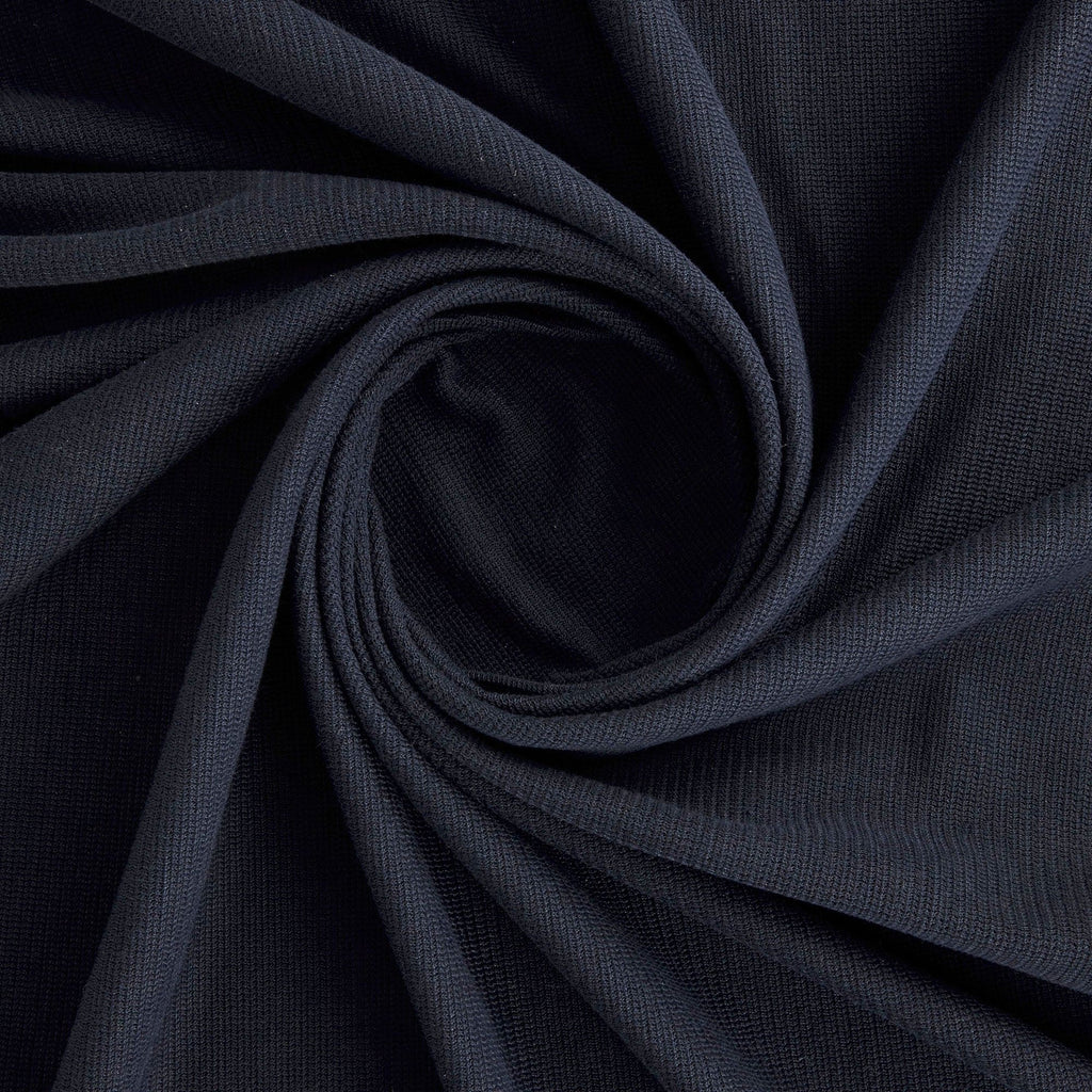 CELIA OTTOMAN KNIT  | 26500 DARK NAVY - Zelouf Fabrics