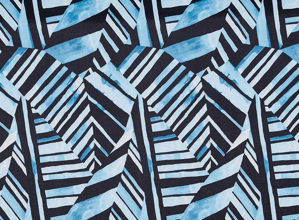 LARGE RETRO FLORAL PANEL ON SCUBA CREPE DIGITAL SA  | 51639-5664DP  - Zelouf Fabrics