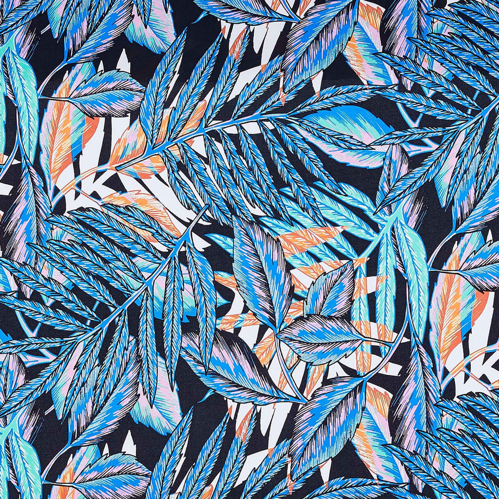 914BLACK/BLUE | 51640-1181 - ZS1601E PRINT ITY - Zelouf Fabric