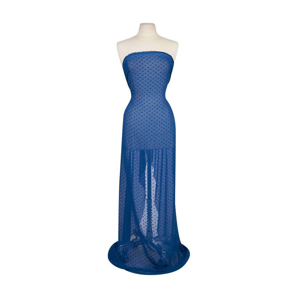 MARINE BLUE | 26491 - ROXANNE YORYU CLIP DOT - Zelouf Fabrics