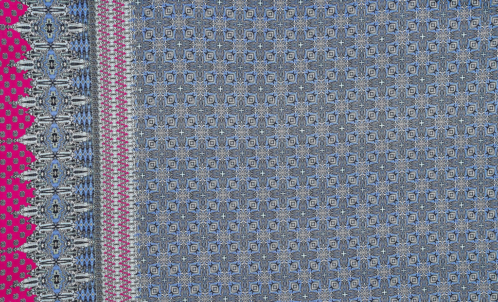 437DENIM/CLARET | 51812-1181 - ZS1604GG PRINT ITY - Zelouf Fabrics