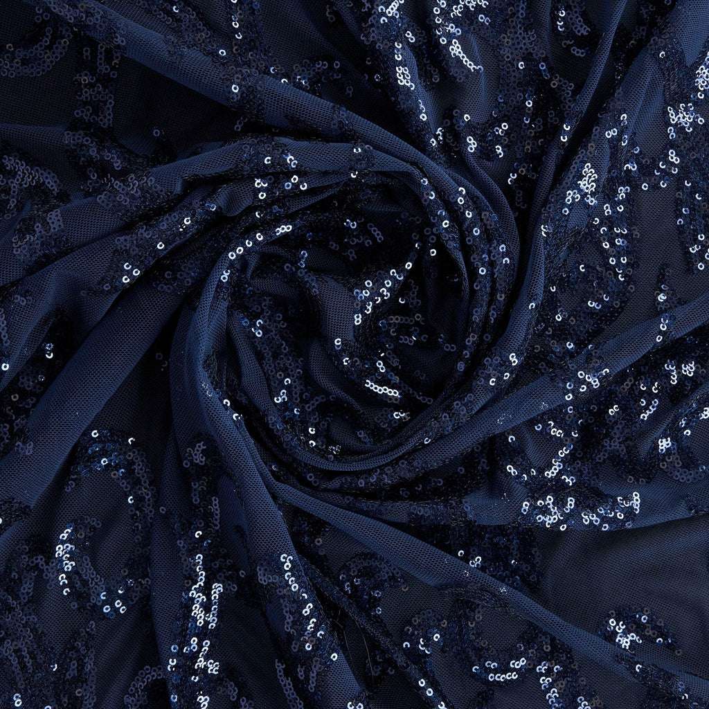 MELANIE PLACEMENT SEQUIN MESH  | 26505  - Zelouf Fabrics
