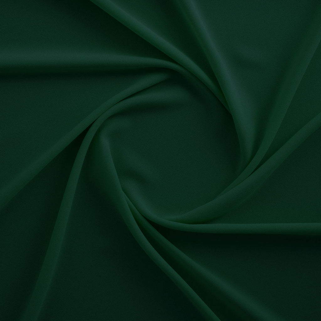 SOUFFLE CREPE CHIFFON | 5200 DTM MAJESTIC EMERALD - Zelouf Fabrics