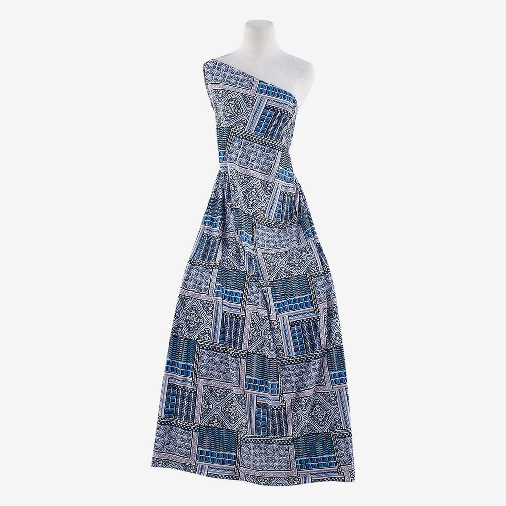 424 BLUE/MINK | 52144-3456 - ZS1610H PRINT CREPE KNIT - Zelouf Fabrics