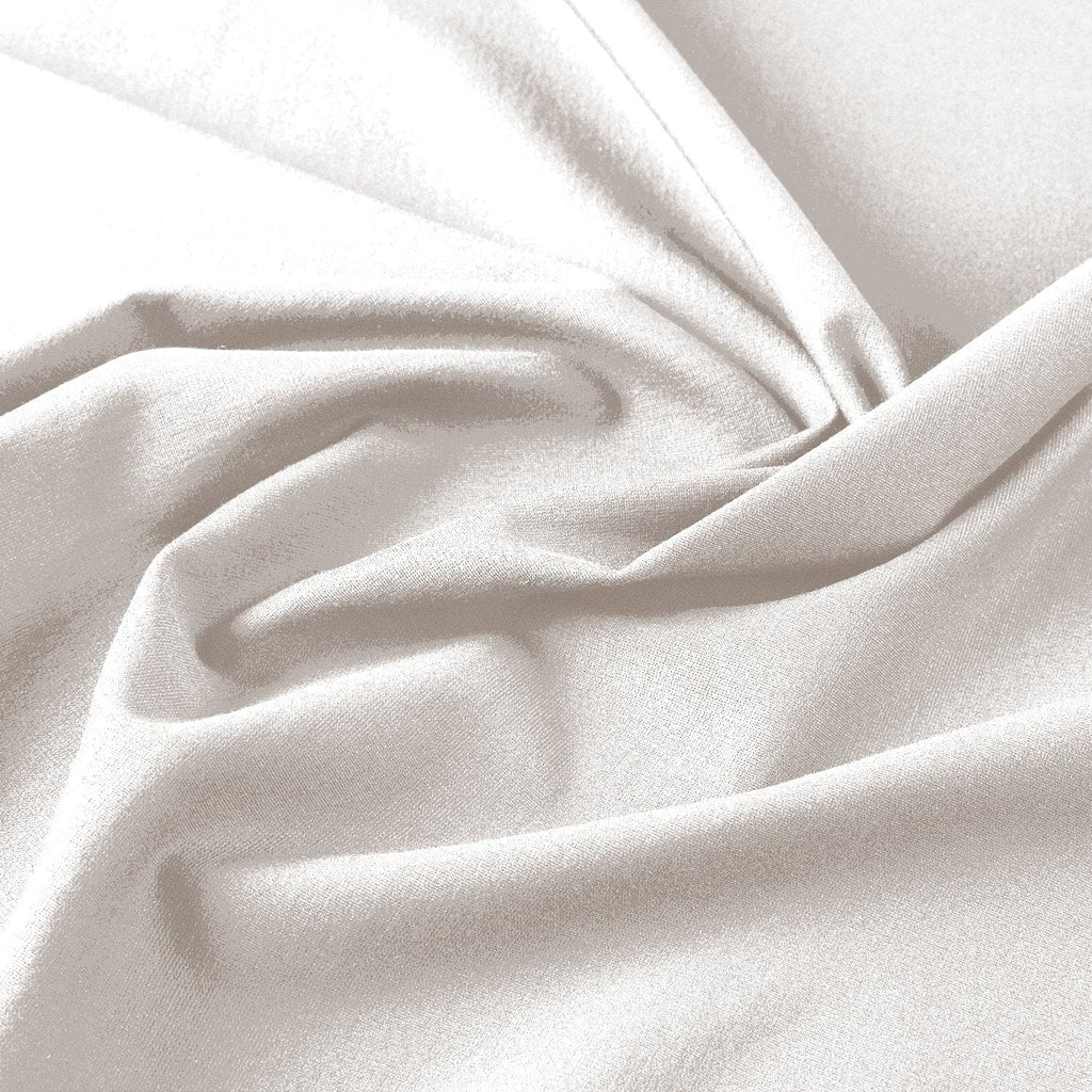 ST IVORY | 5217-WHITE - RAYON NYLON SPAN PONTE - Zelouf Fabrics