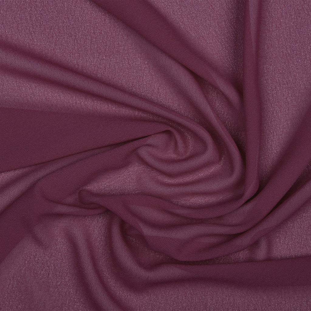 SOUFFLE CREPE CHIFFON | 5200 ENCHANTED MAUVE - Zelouf Fabrics
