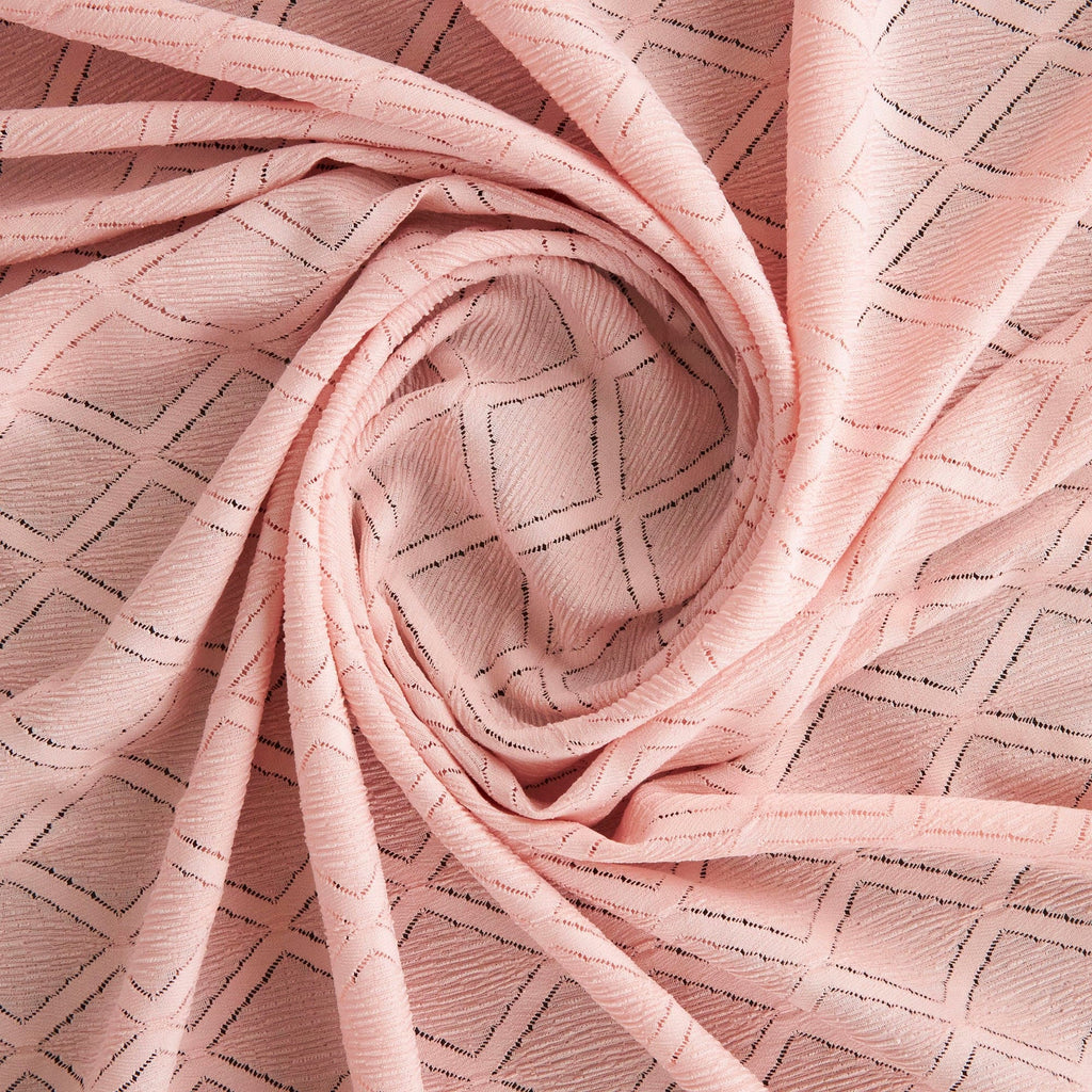 LUMINOUS ROSE | DAPHNE DIAMOND TRICOT KNIT | 26447 - Zelouf Fabrics
