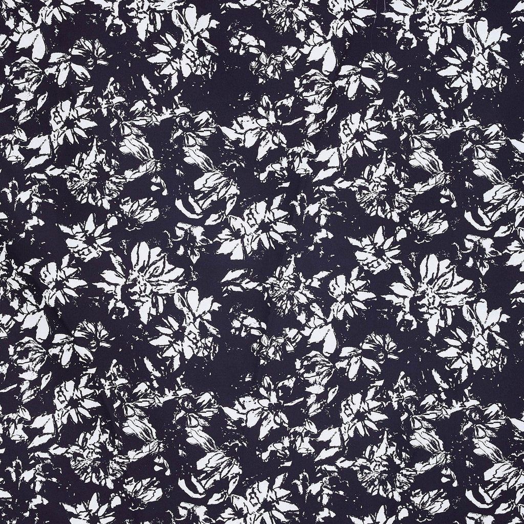 919 BLACK/WHITE | 52922-4765DP - ZS1709II PRINT MIKADO - Zelouf Fabrics