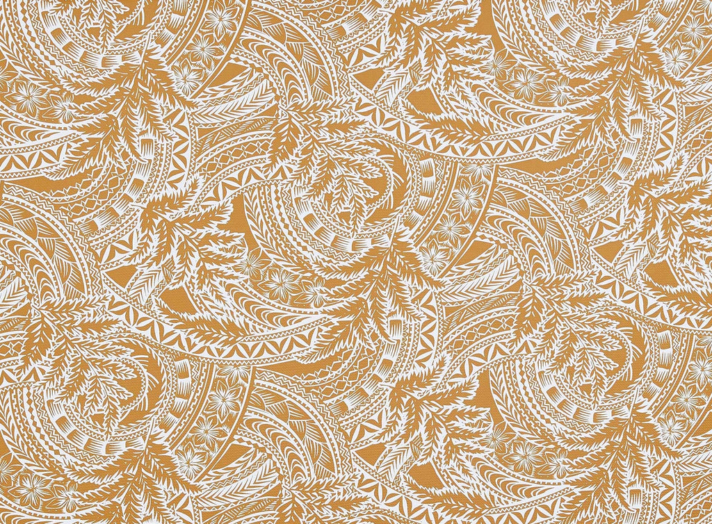 115 WHITE/GOLD | 53285-1844DP - PRINT ON LUSH KNIT - Zelouf Fabrics