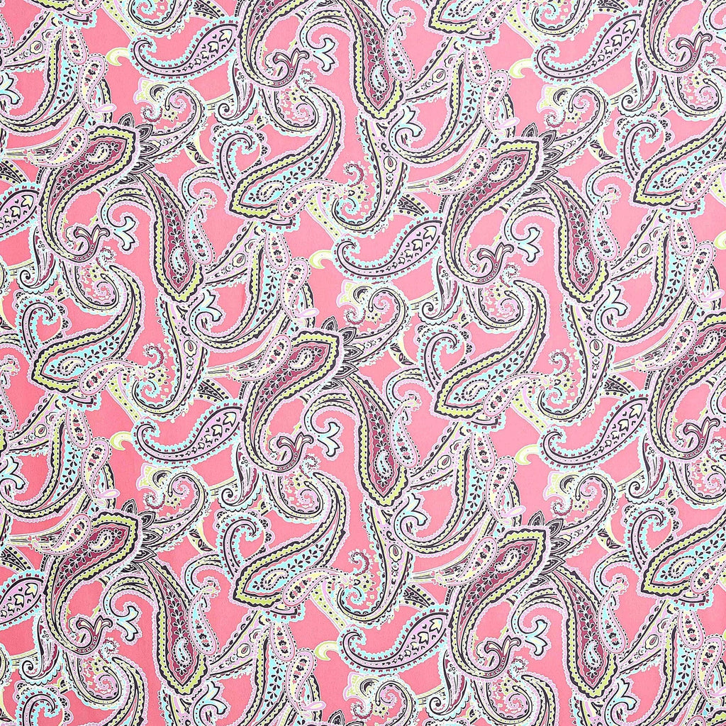 837 CORAL/PINK | 53868-835 - ZS1807WW-1 PRINT ON HIGH MULTI - Zelouf Fabrics
