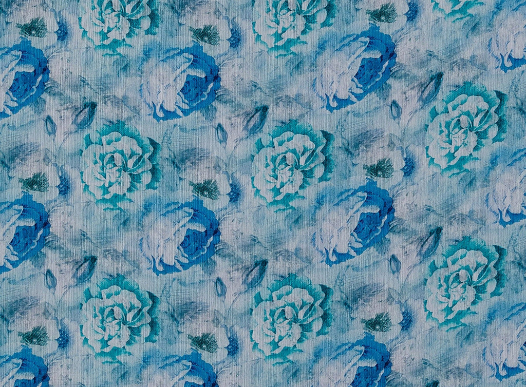 444 BLUE/SEAFOA | 53922-2222DPO - ZS1808RR PRINT YORYU - Zelouf Fabrics