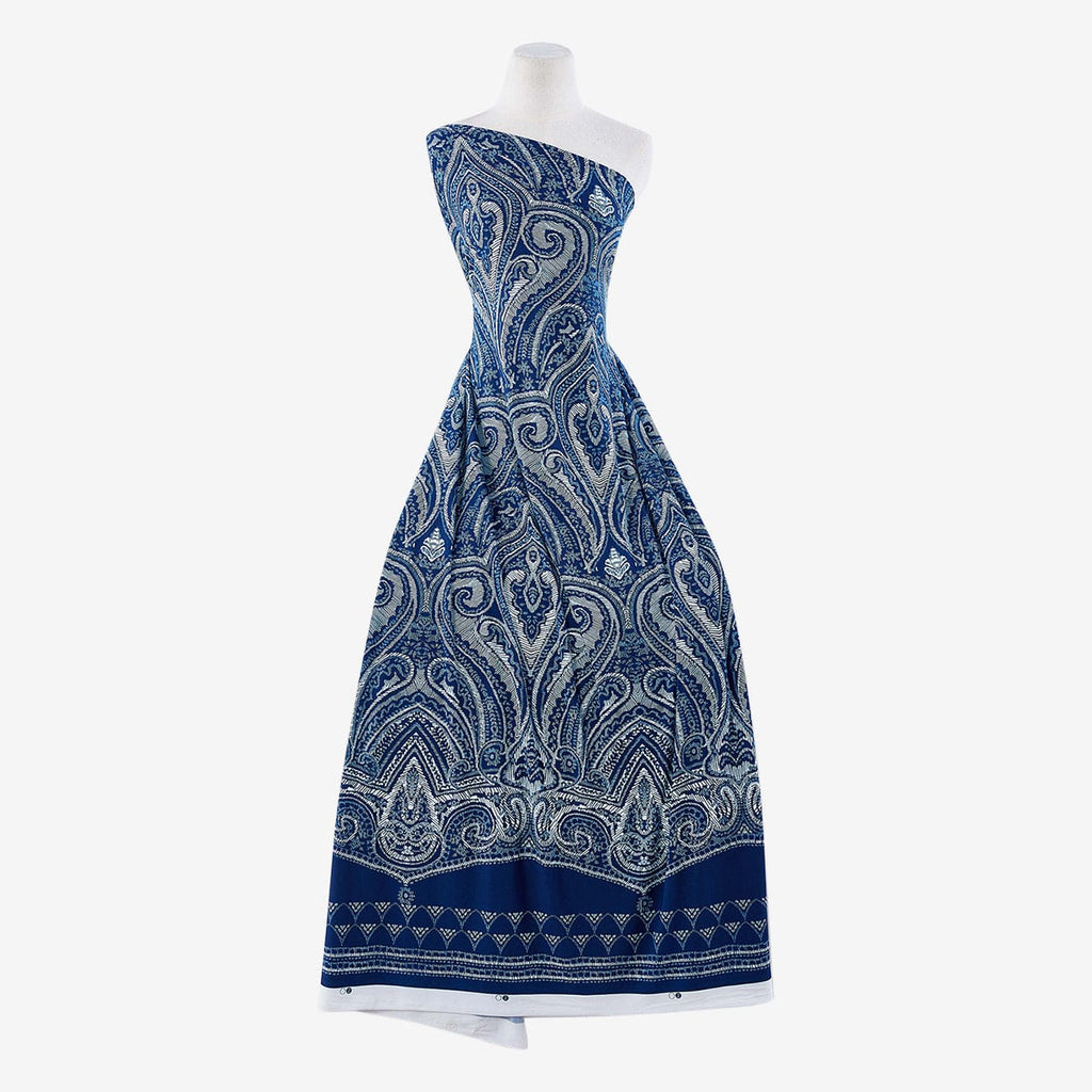 414 BLUE COMBO | 54005-1181 - ZS1810P PRINT ON ITY - Zelouf Fabrics 