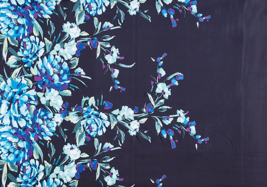 946 BLACK/BLUE | 54007-5631DP - ZS1810R PRINT ON HEAVY SCUBA - Zelouf Fabrics 