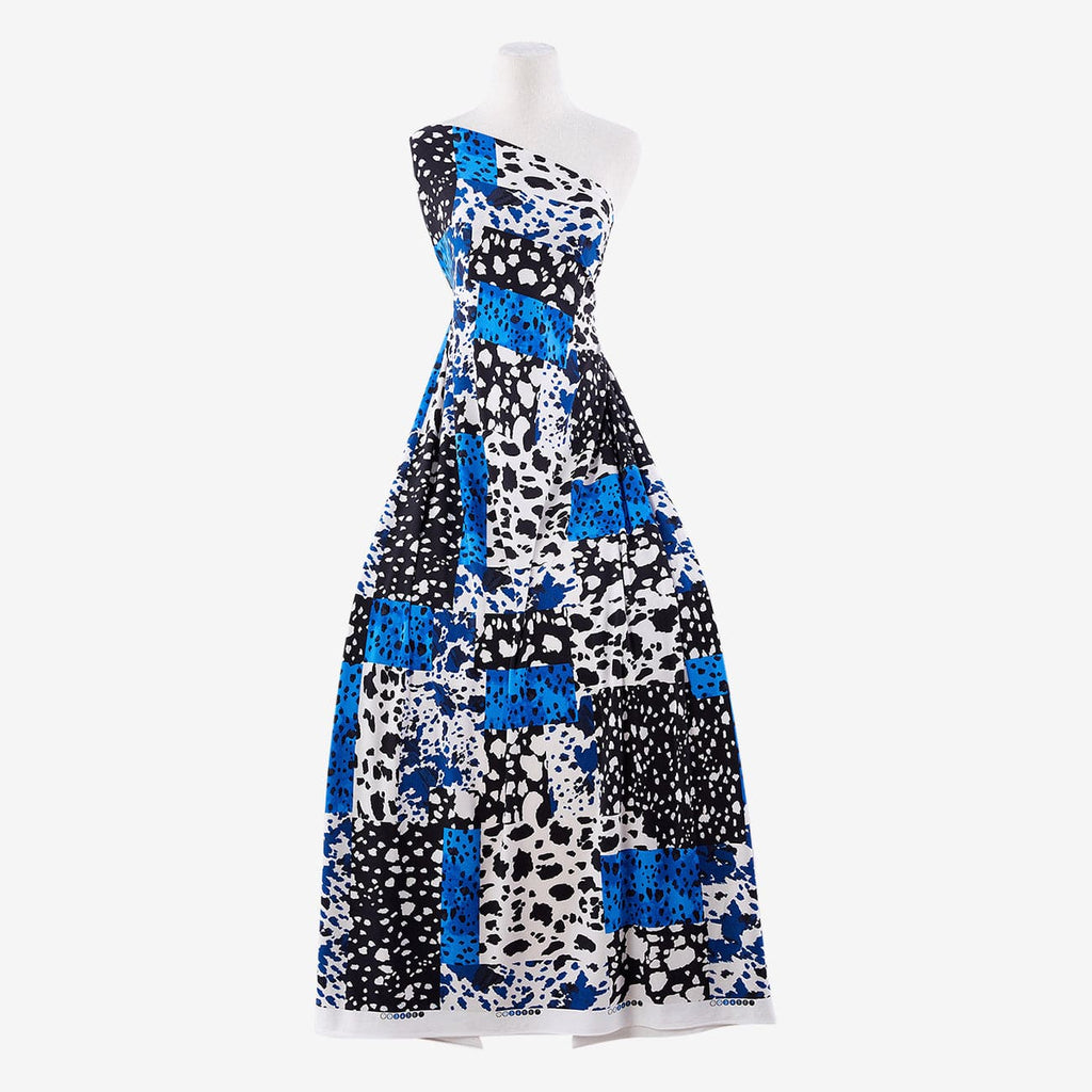 491 BLUE/BLK | 54210-1181 - ZS1903B PRINT ITY - Zelouf Fabrics 