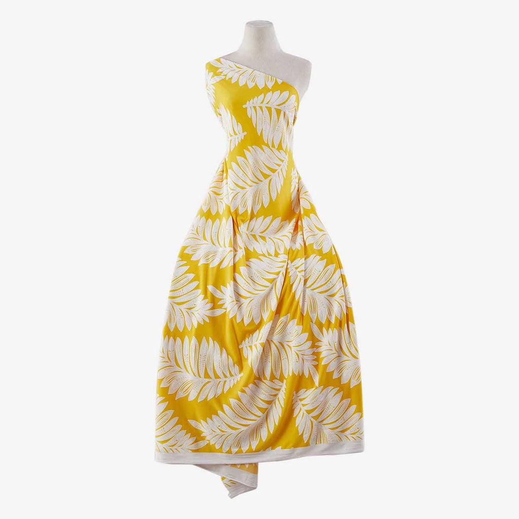 ZS1305D-1 PRINT ITY WITH PUFF  | 54223-1181P 551 YELLOW/WHIT - Zelouf Fabrics