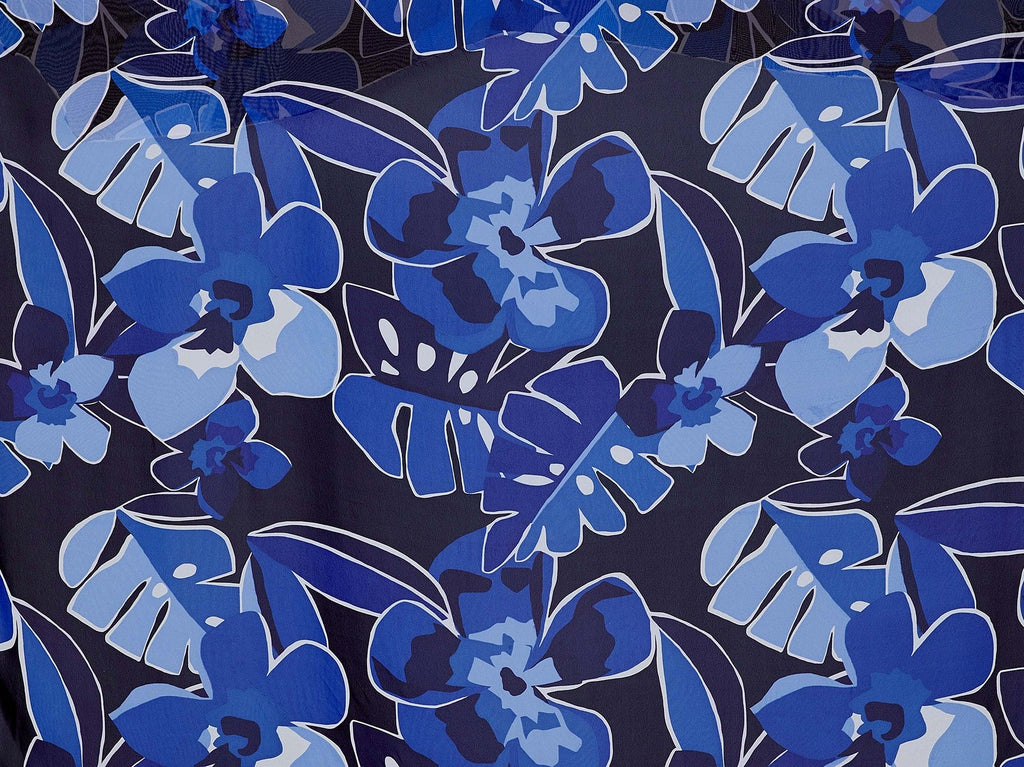 944 BLK/BLUE | 54252-835 - ZS1903UU PRINT HI MULTI CHIFFON - Zelouf Fabrics