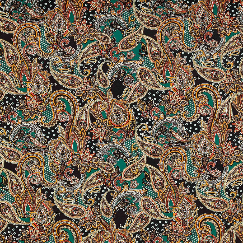 ALEXIS PAISLEY FOIL LINE PRINT ITY | 25798FOL-1181  - Zelouf Fabrics