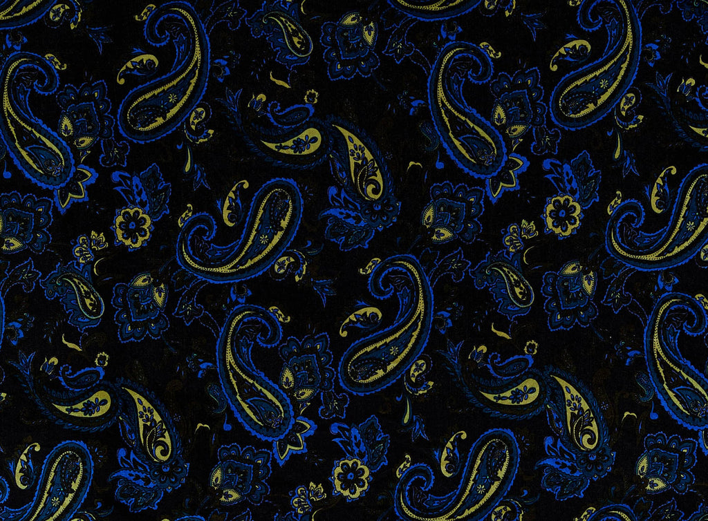 VELVET PAISLEY PRINT  | 50015-3322  - Zelouf Fabrics