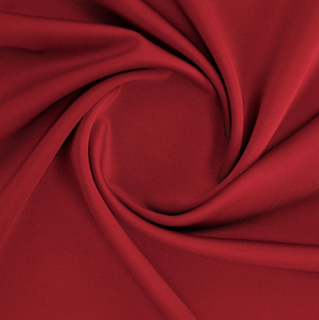HEAVY TECHNO KNIT SCUBA| 5534 DK CADIUM RED - Zelouf Fabrics