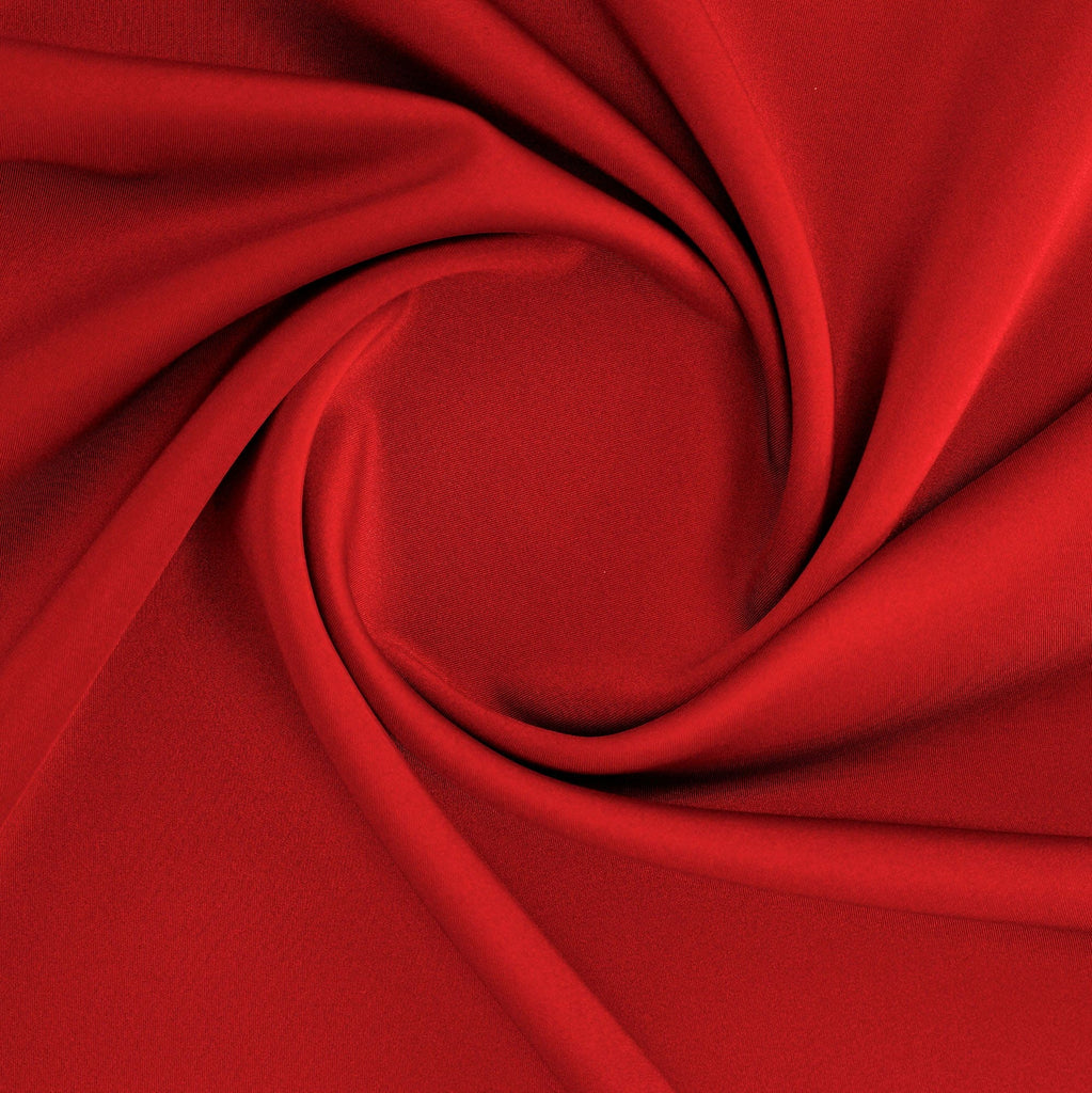 HEAVY TECHNO KNIT SCUBA| 5534 DK CHERRY RED - Zelouf Fabrics