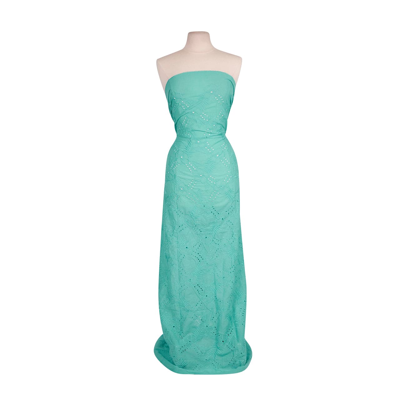 STELLA EYELET EMBROIDERY STRIPE VOILE | 24949-VOILE AQUA STELLA EYELET EMBROIDERY STRIPE VOILE | 24949-VOILE AQUA