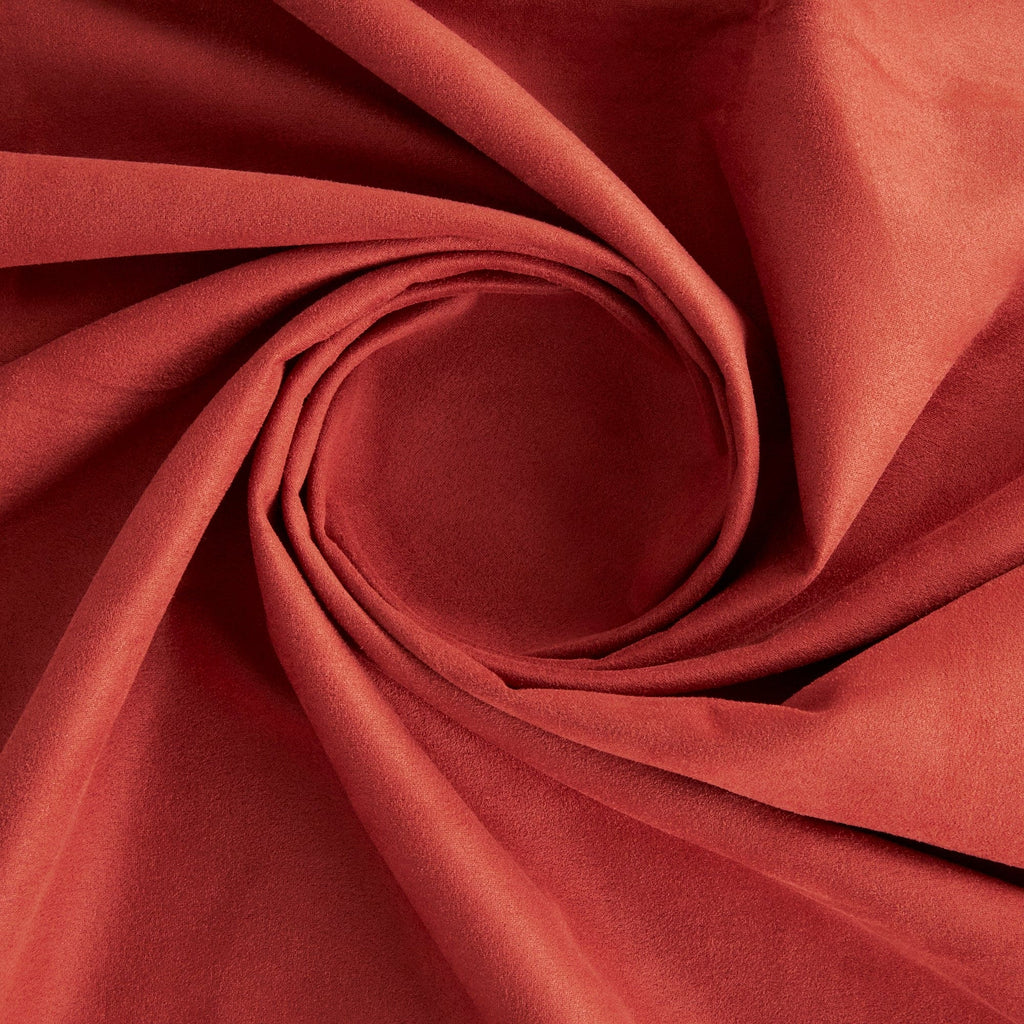 JANIE SCUBA SUEDE  | 26228 FINE CLAY - Zelouf Fabrics