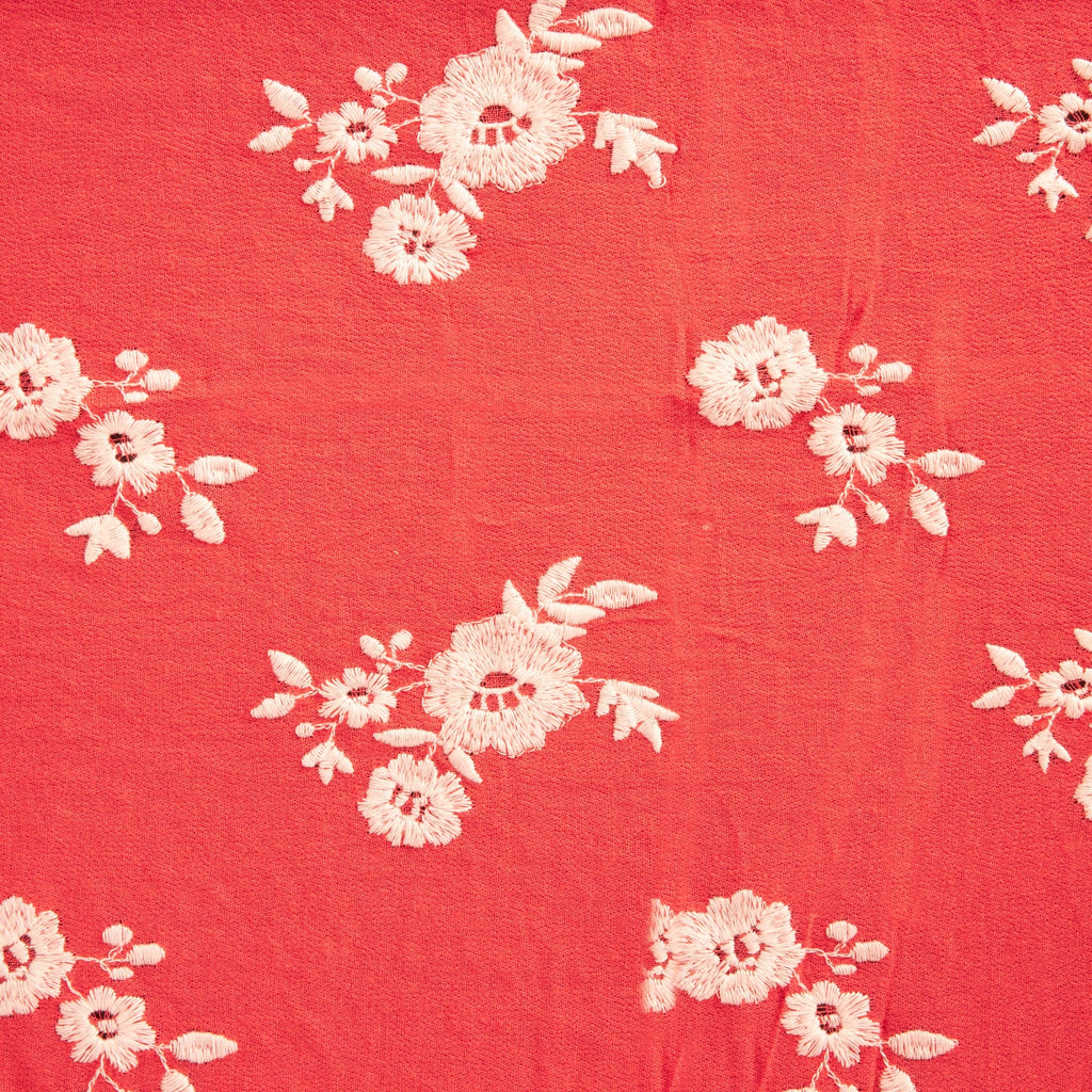 SABRINA DITZY FLORAL EMB RAYON CREPE  | 26495  - Zelouf Fabrics