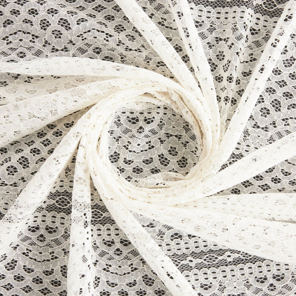 MARINA BIADERE CORDED LACE  | 26465 LUMINOUS WHITE - Zelouf Fabrics
