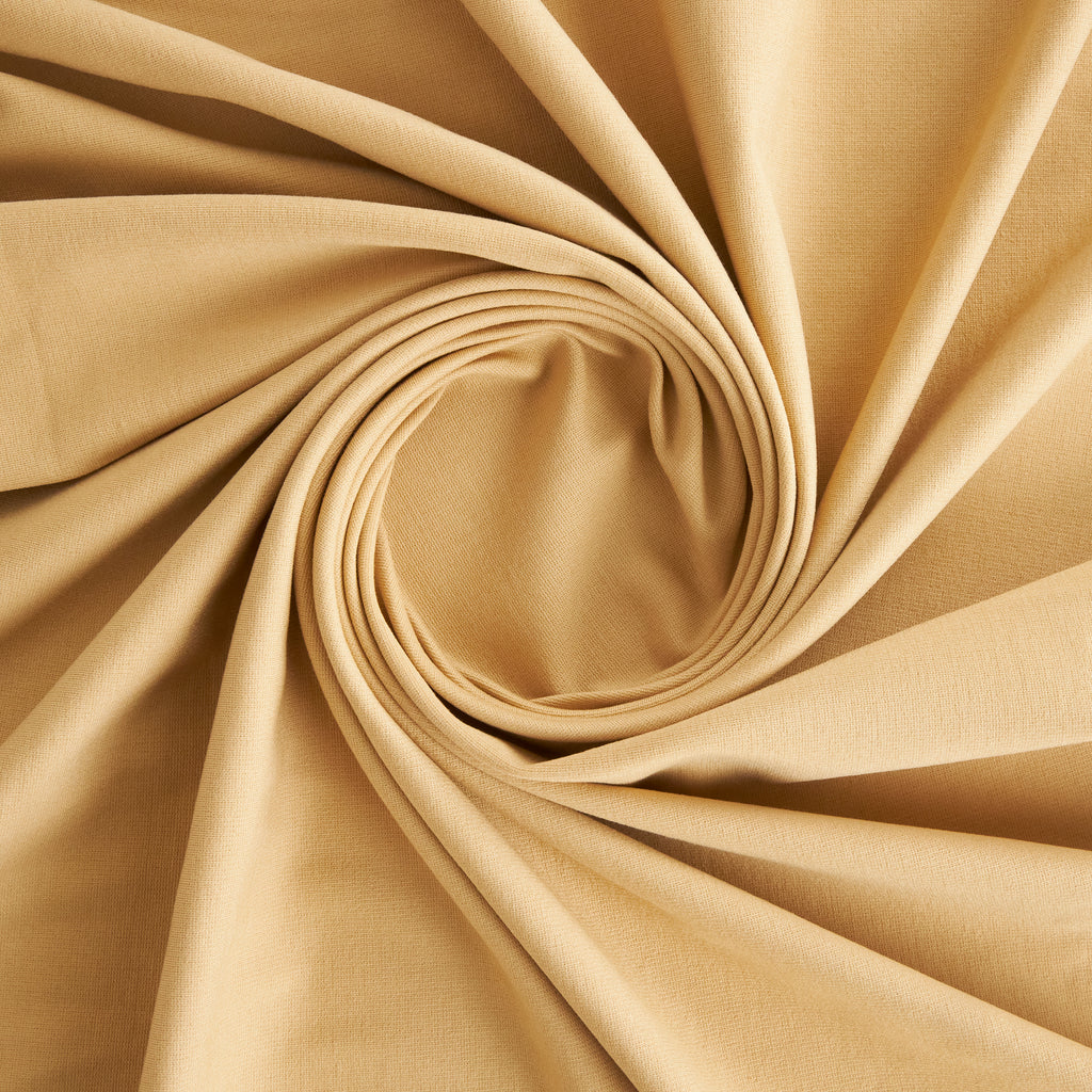 RAYON NYLON SPAN PONTE  | 5217 FINE GOLD - Zelouf Fabrics