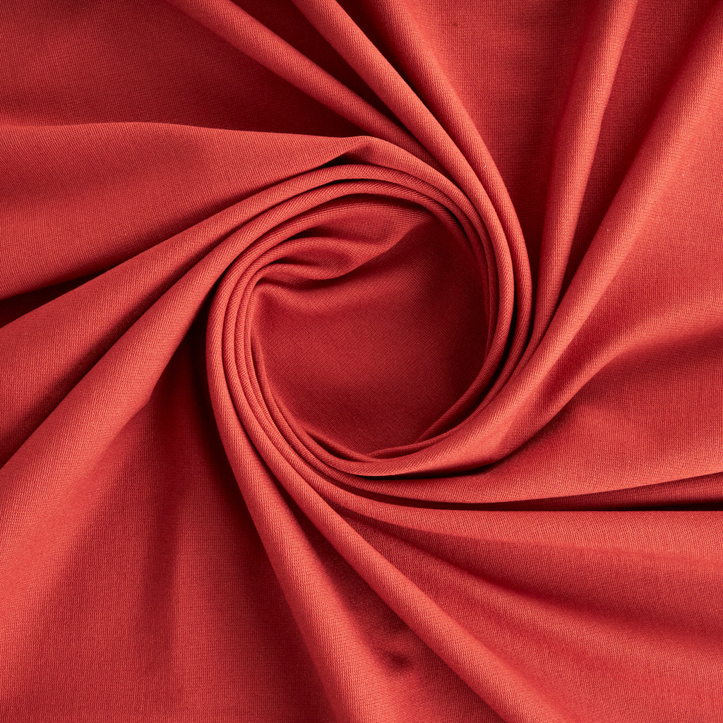 RAYON NYLON SPAN PONTE  | 5217 FINE CLAY - Zelouf Fabrics