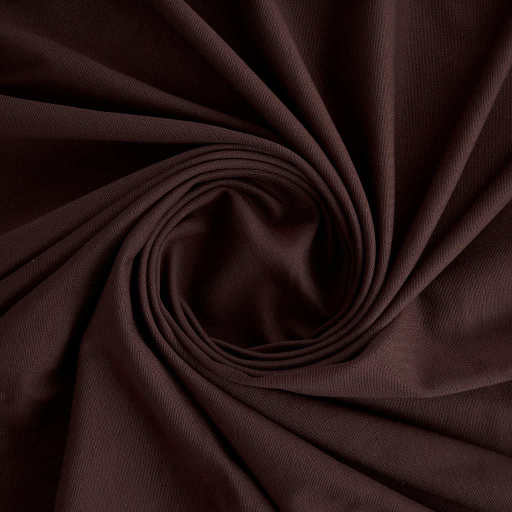 RAYON NYLON SPAN PONTE  | 5217 FINE CHOCOLATE - Zelouf Fabrics