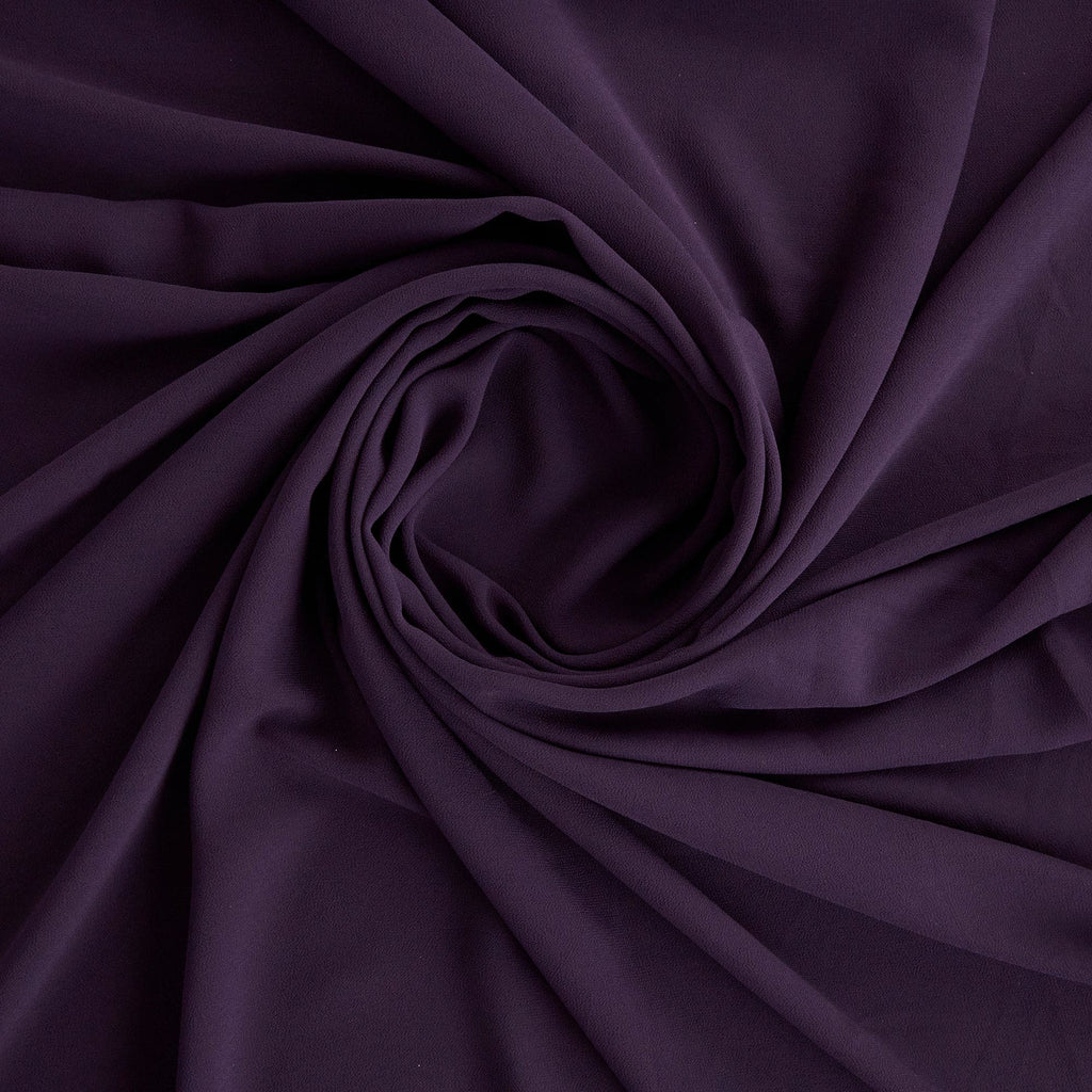 SOUFFLE CREPE CHIFFON | 5200 MARVELOUS PLUM - Zelouf Fabrics