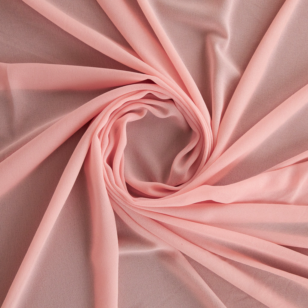 SOUFFLE CREPE CHIFFON | 5200 FINE BLUSH - Zelouf Fabrics
