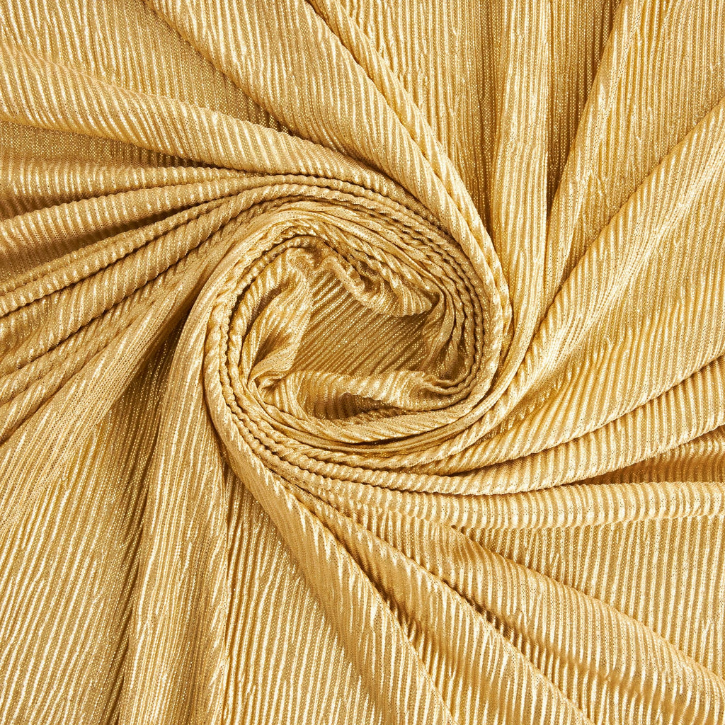 GOLD | YVETTE FOIL CRINKLE BODRE | 26371 - Zelouf Fabrics