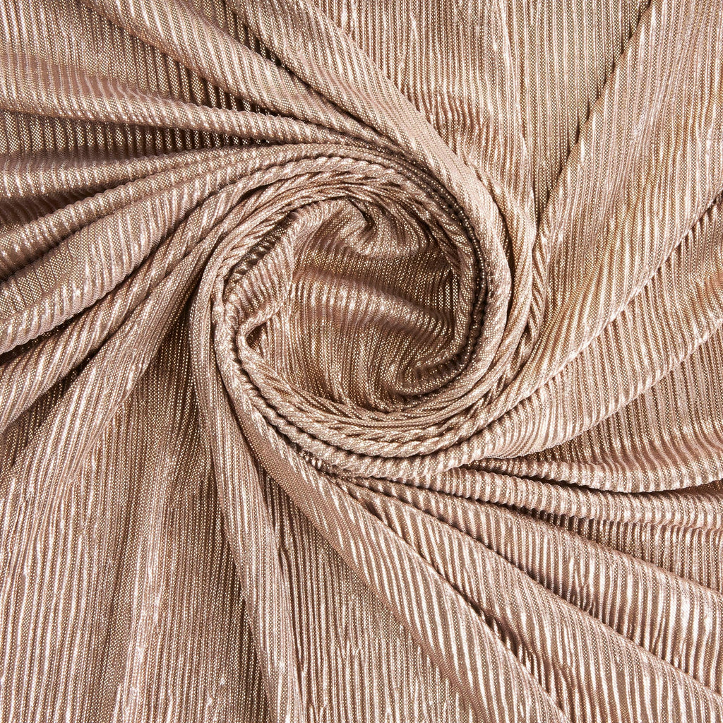 TAUPE | YVETTE FOIL CRINKLE BODRE | 26371 - Zelouf Fabrics