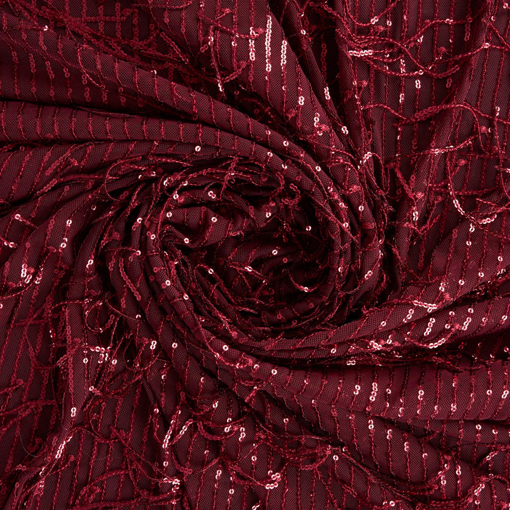 GLORIA FRINGE SEQUIN MESH  | 26340  - Zelouf Fabrics