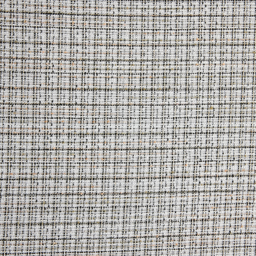 EMILY METALLIC WINDOWPANE BOUCLE TWEED  | 26627  - Zelouf Fabrics