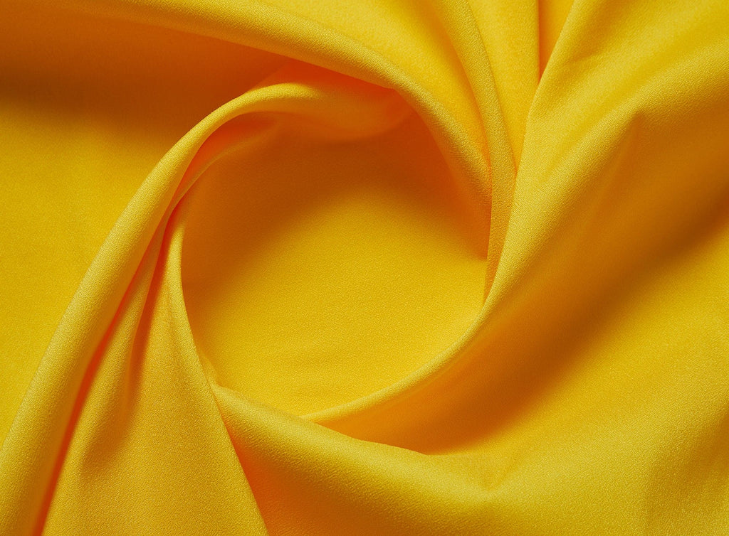 SOLID ACETATE NYLON SPANDEX SATIN  | 5945 BANANA - Zelouf Fabrics