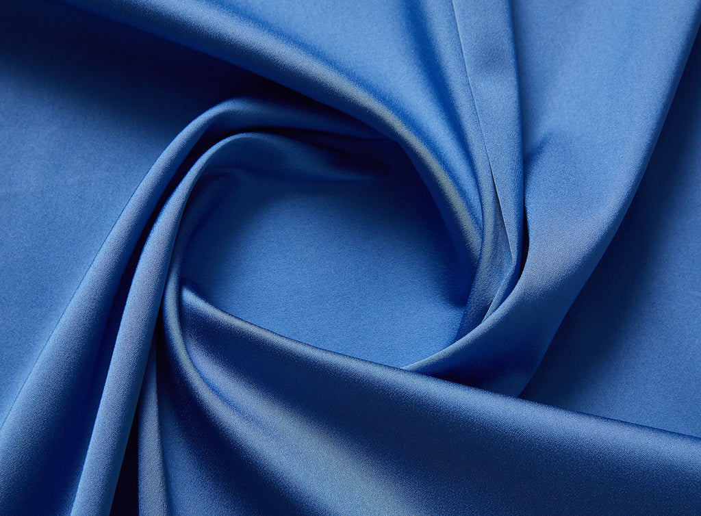 SOLID ACETATE NYLON SPANDEX SATIN  | 5945 CHINA BLUE - Zelouf Fabrics