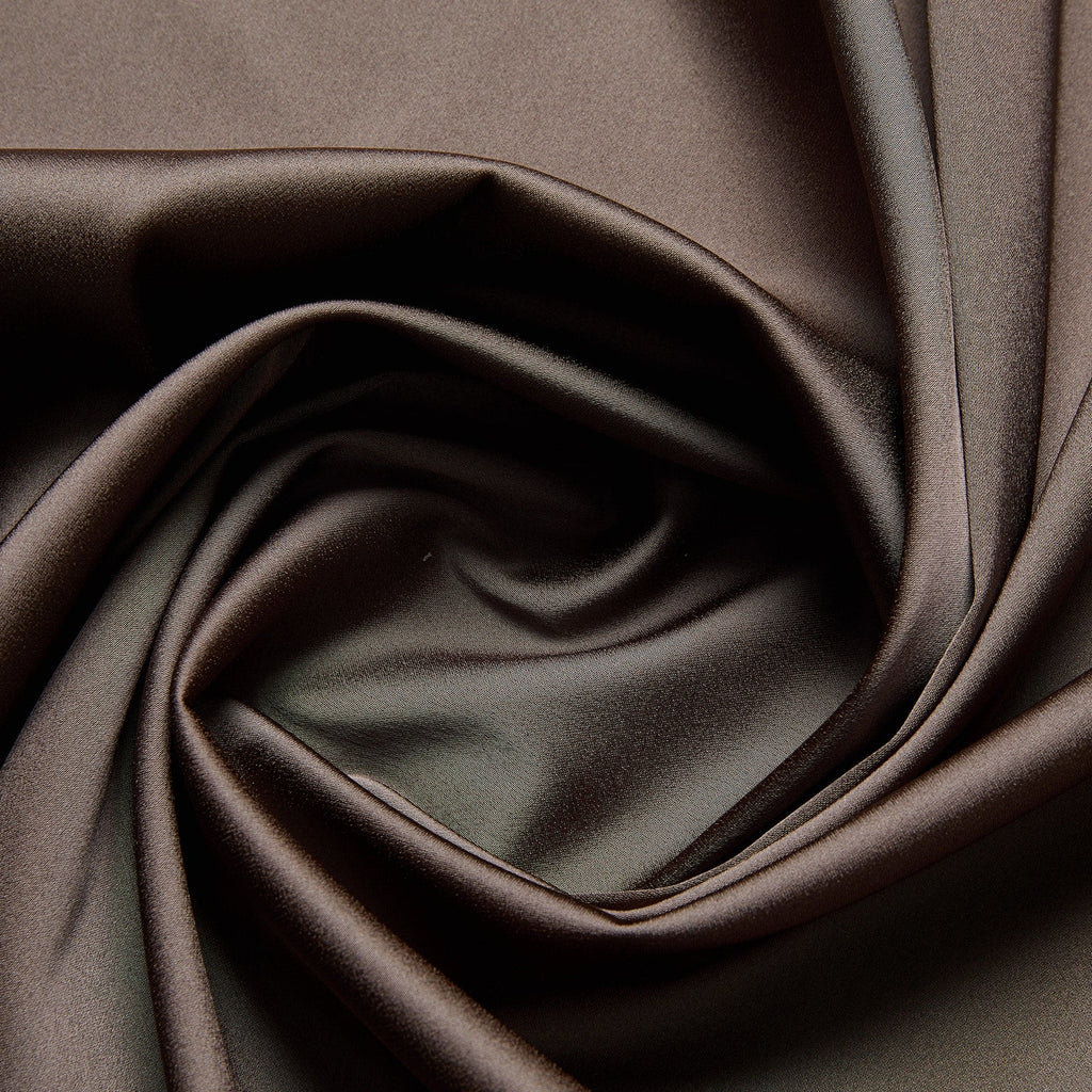 SOLID ACETATE NYLON SPANDEX SATIN  | 5945 SABLE - Zelouf Fabrics