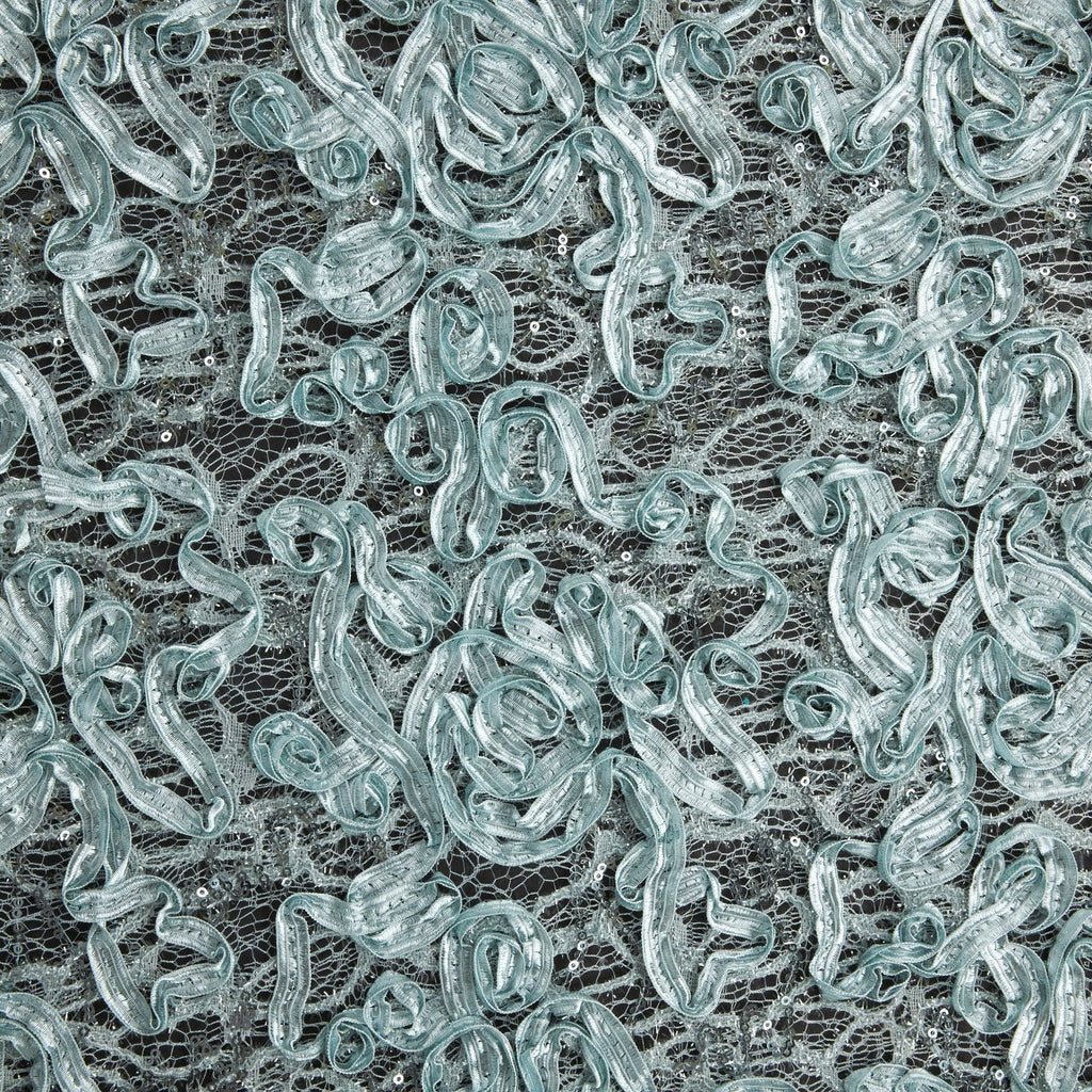 JANET RIBBON SOUTACHE LACE MESH  | 26263  - Zelouf Fabrics