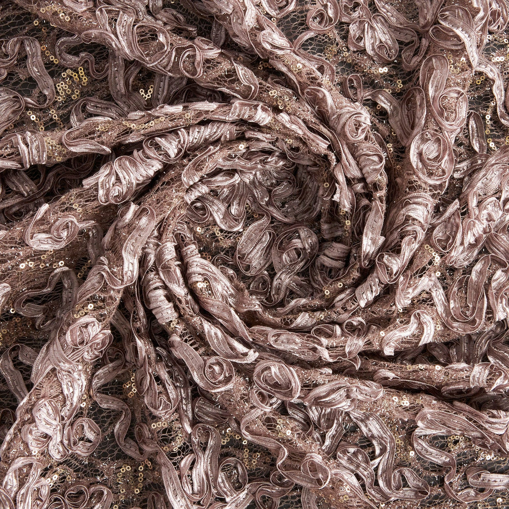 JANET RIBBON SOUTACHE LACE MESH  | 26263  - Zelouf Fabrics
