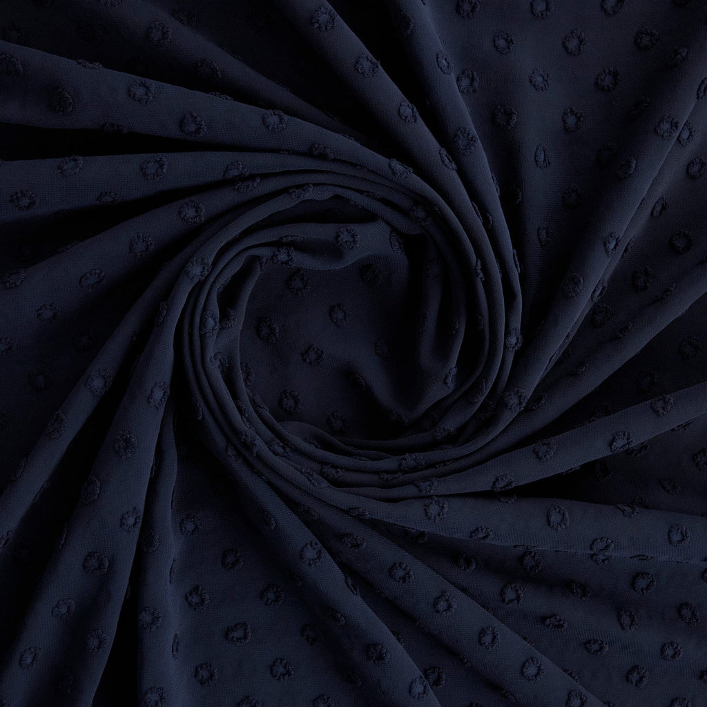 ISABELLA CHIP DOT CREPE CHIFFON  | 26605  - Zelouf Fabrics